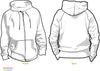 STYD, White Zip-up Hoodie - L